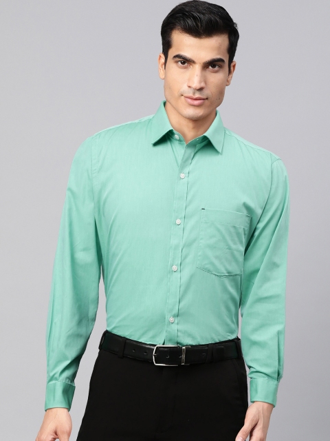 

Park Avenue Men Green Slim Fit Solid Formal Shirt