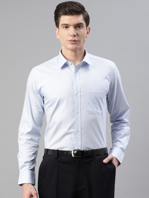 

Raymond Men Blue Contemporary Regular Fit Solid Formal Shirt