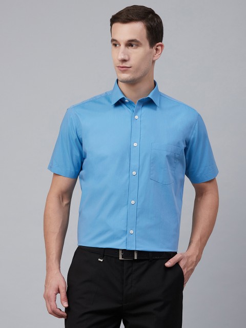 

Park Avenue Men Blue Regular Fit Solid Formal Shirt