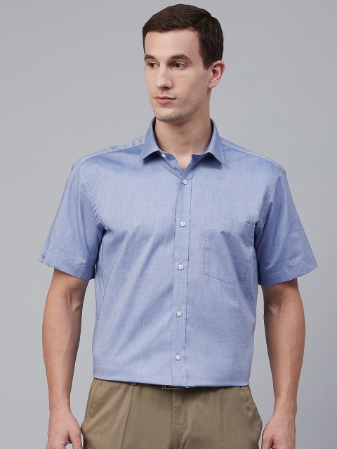 

Park Avenue Men Blue Regular Fit Solid Formal Shirt