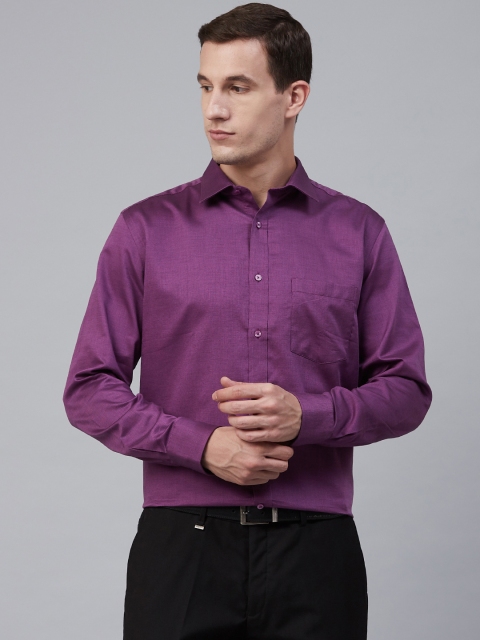 

Park Avenue Men Purple Regular Fit Solid Formal Shirt