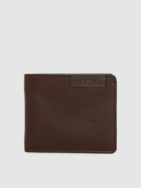 

Hidesign Men Brown Solid Leather Two Fold Wallet