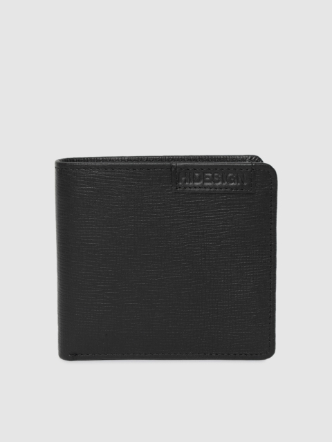 

Hidesign Men Black Solid Two Fold Wallet