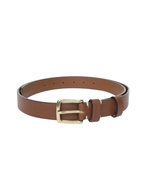 

Hidesign Men Tan Brown Solid Leather Belt