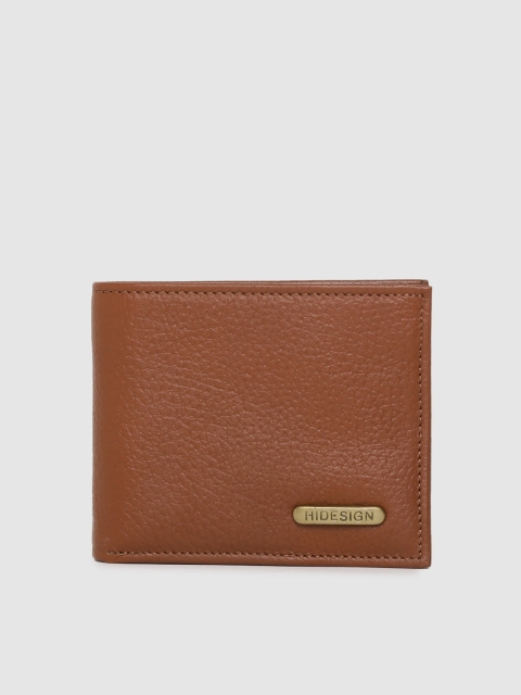

Hidesign Men Tan Brown Solid Two Fold Leather Wallet