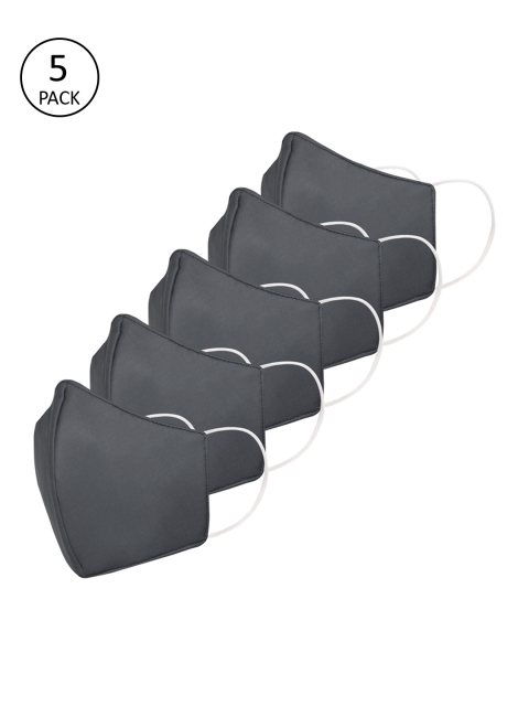 

JS CARE Kids Black 5Pcs 6Ply Reusable Masks