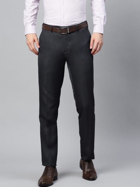 

Raymond Men Navy Blue Contemporary Fit Solid Formal Trousers