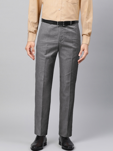 

Raymond Men Grey Contemporary Fit Textured Formal Trousers