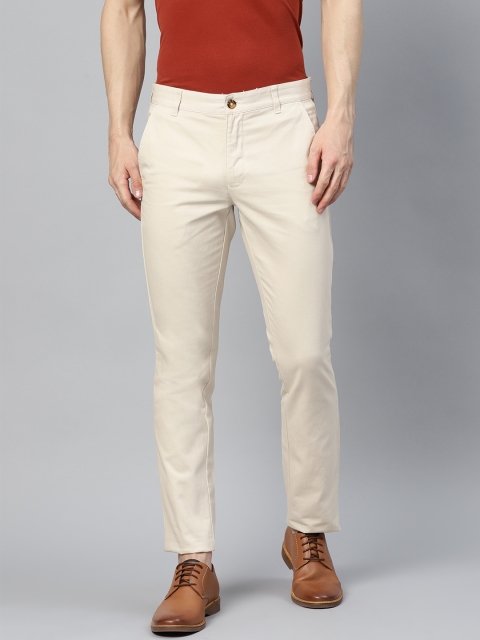 

Park Avenue Men Beige Regular Neo Fit Solid Chinos