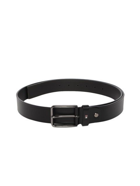 

Tommy Hilfiger Men Black Solid Leather Belt