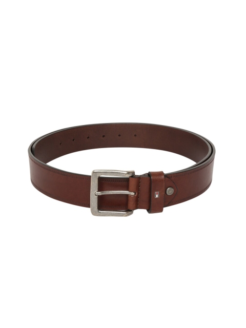 

Tommy Hilfiger Unisex Brown Solid Leather Belt