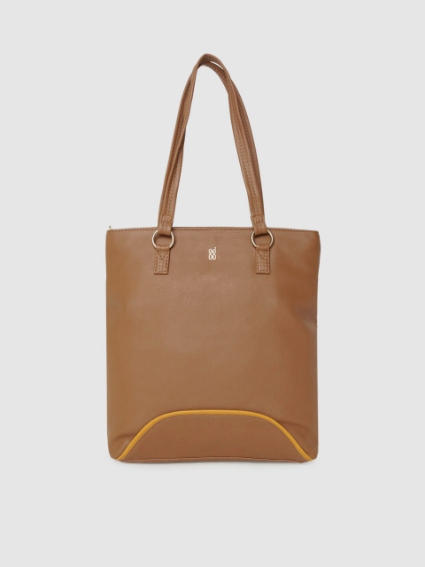 

Baggit Tan Solid Tote Bag