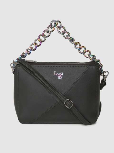 

Baggit Black Solid Handheld Bag