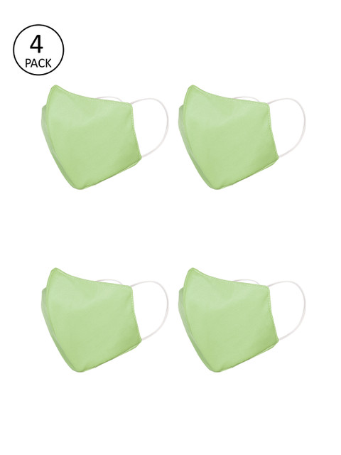 

JS Care Kids Green 4 Pcs 6-Ply Anti Viral Anti Bacterial and Reusable N95 Face Masks