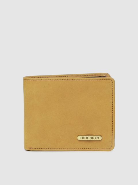 

Hidesign Men Camel Brown Solid Leather Two Fold Wallet