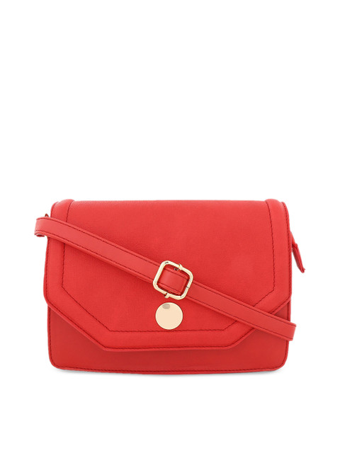 

Lavie Red Solid Sling Bag