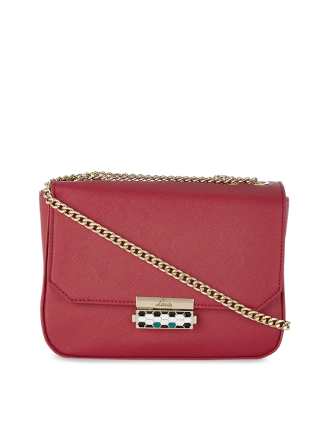 

Lavie Red Solid Sling Bag