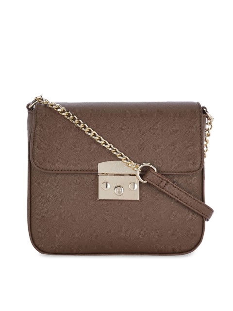 

Lavie Camel Brown Solid Sling Bag