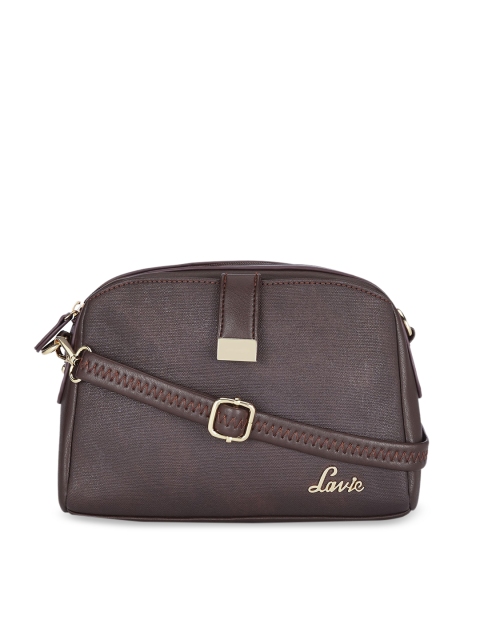 

Lavie Camel Brown Solid Sling Bag