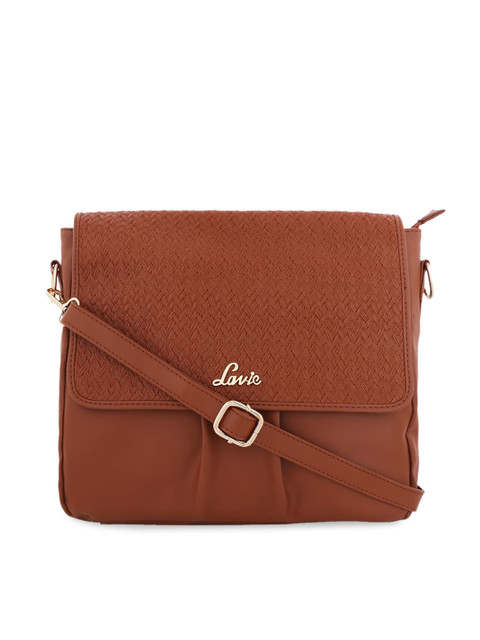

Lavie Brown Solid Sling Bag
