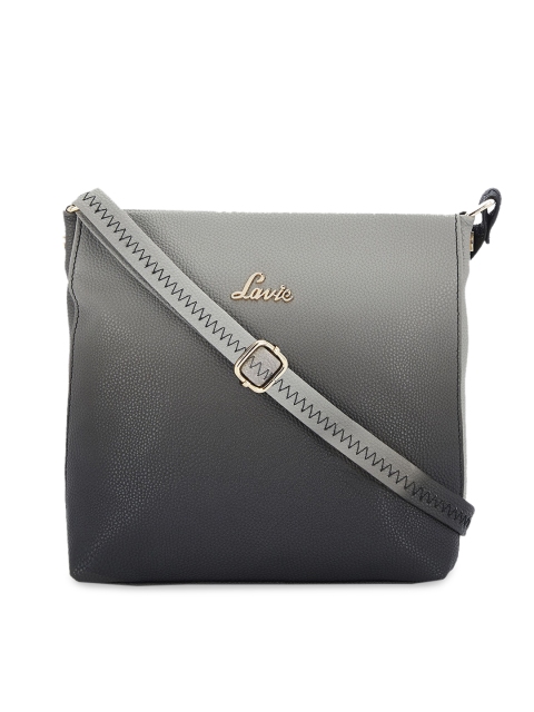 

Lavie Grey Solid Sling Bag