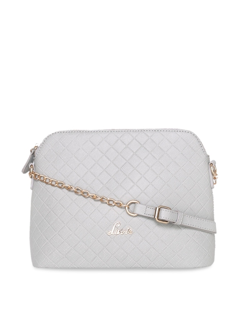 

Lavie Grey Self Design Sling Bag