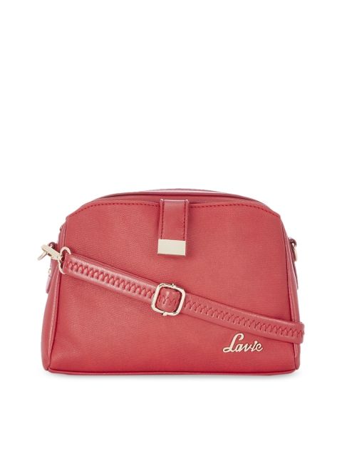 

Lavie Red Solid Sling Bag