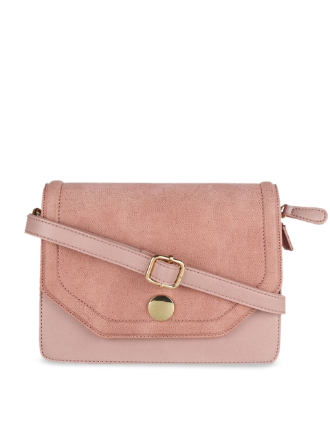 

Lavie Pink Solid Sling Bag