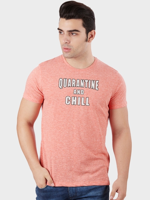 

Free Authority Men Pink Printed Round Neck T-shirt
