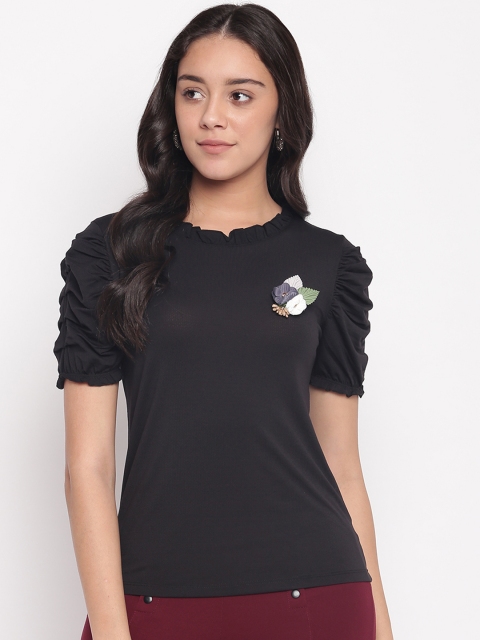 

Miss Grace Women Black Solid Top