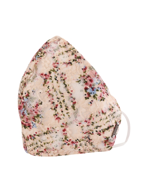 

Kazo Adults Beige Printed 3 Ply Reusable Face Mask