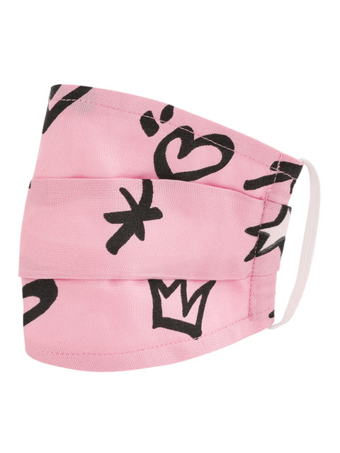 

Kazo Adults Pink & Black Printed 2 Ply Reusable Face Mask
