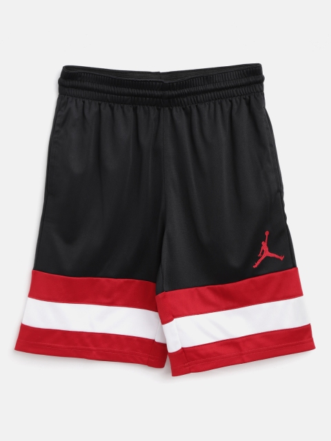 

Jordan Boys Black & Red Jumpman Striped Basketball Shorts