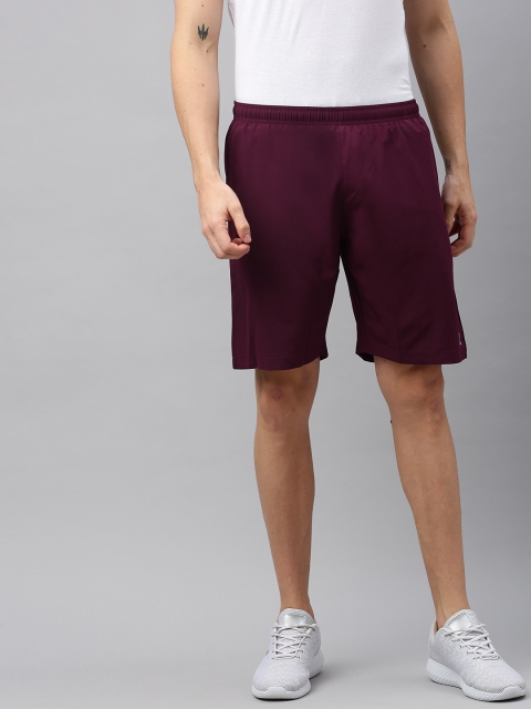 

Azani Men Burgundy Solid Regular Fit Sports Shorts