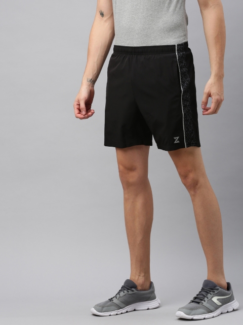 

Azani Men Black Solid Regular Fit Sports Shorts