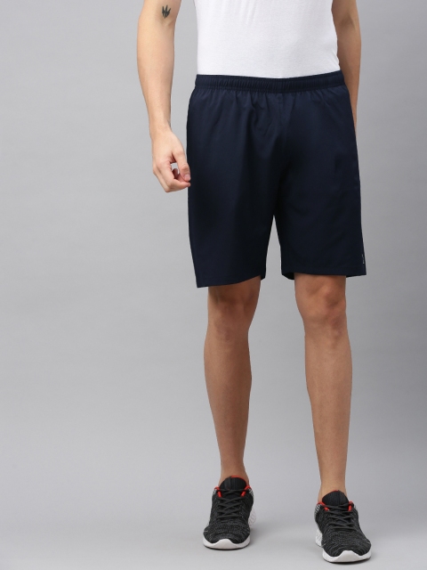 

Azani Men Navy Blue Solid Regular Fit Sports Shorts