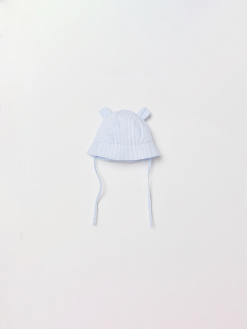 

H&M Kids Blue & White Striped Sun Hat with Ears