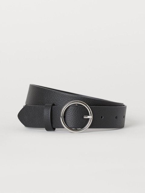 

H&M Women Black Solid Waist Belt