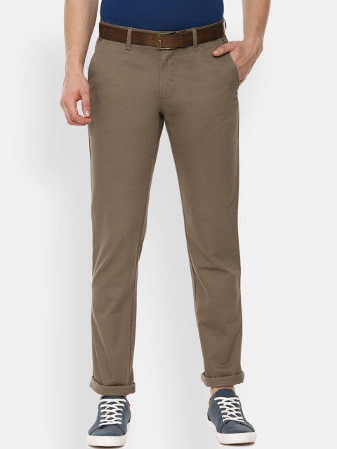 

Louis Philippe Sport Men Brown Slim Fit Self Design Regular Trousers