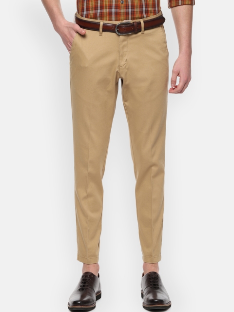 

Louis Philippe Sport Men Beige Slim Fit Self Design Formal Trousers
