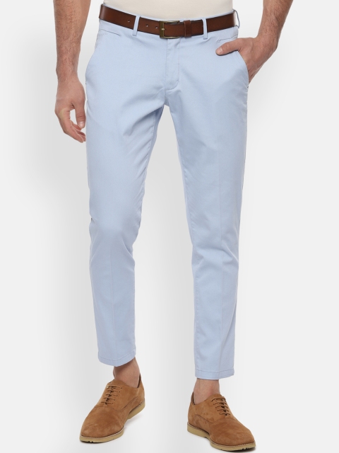 

Louis Philippe Sport Men Blue Slim Fit Self Design Regular Trousers