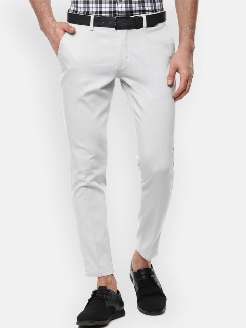 

Louis Philippe Sport Men Grey Slim Fit Self Design Regular Trousers