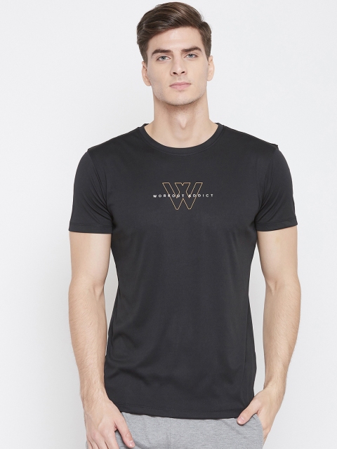 

Octave Men Black Solid Round Neck T-shirt