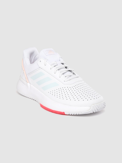 

ADIDAS Women White Perforated Courtsmash Tennis Shoes