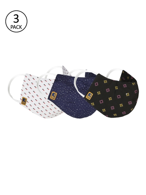 

Balista Unisex Pack Of 3 4-Ply Reusable Cloth Masks, Assorted