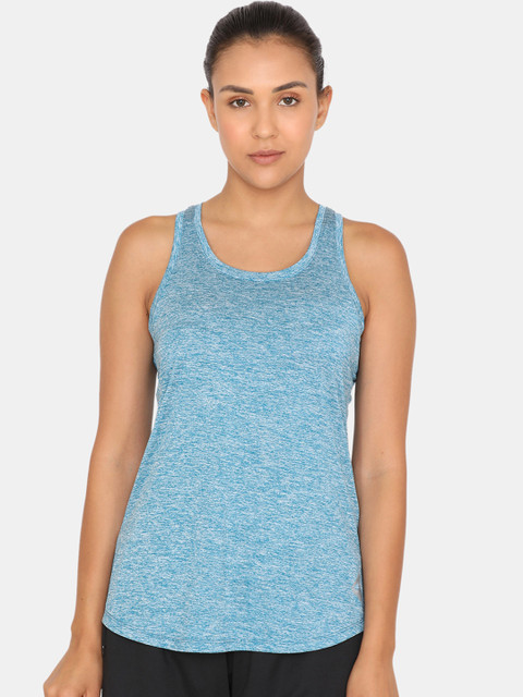 

Zelocity Women Blue Solid Tank Top