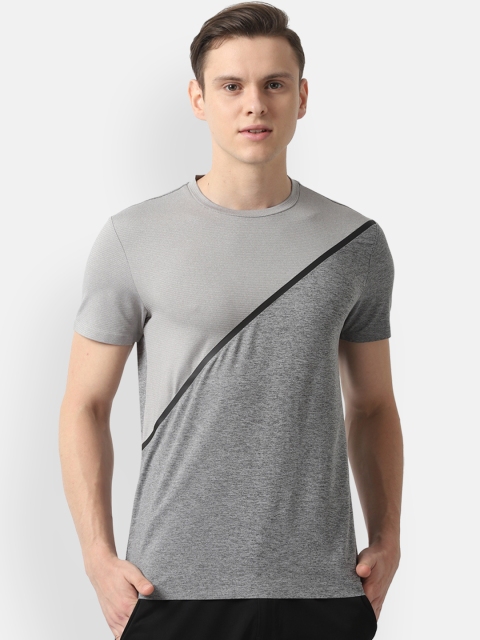 

Louis Philippe Sport Men Grey Slim Fit Solid Round Neck T-shirt