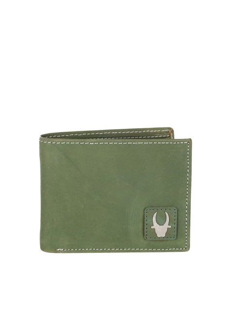 

WildHorn Unisex Green Genuine Leather Wallet
