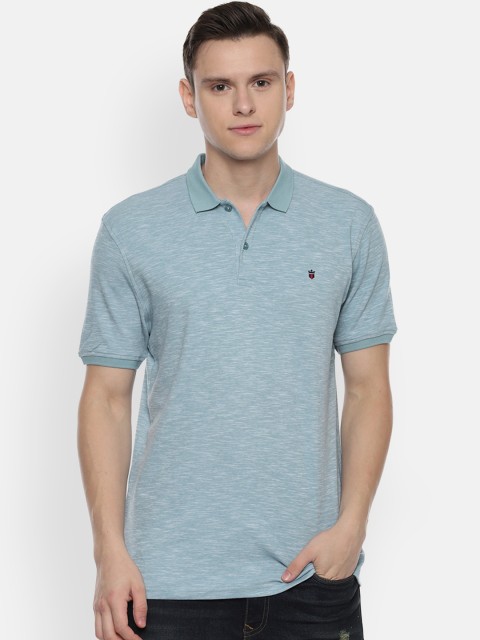 

Louis Philippe Sport Men Blue Solid Slim Fit Polo Collar T-shirt