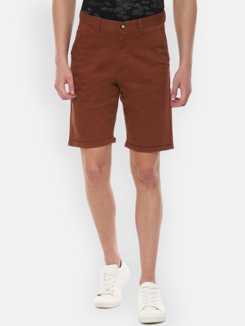 

Louis Philippe Sport Men Brown Self Design Regular Fit Chino Shorts